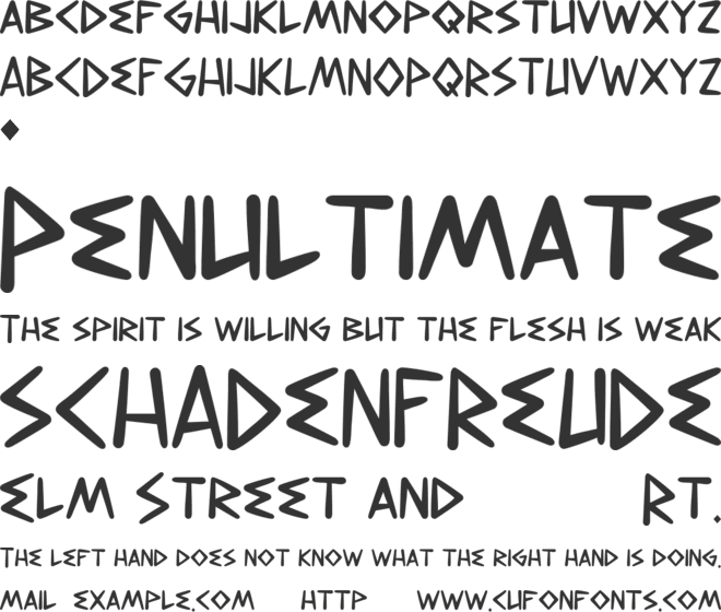 VORGAROK font preview