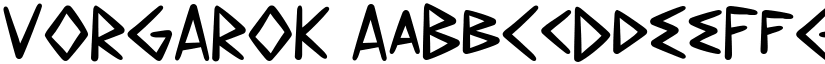 VORGAROK font