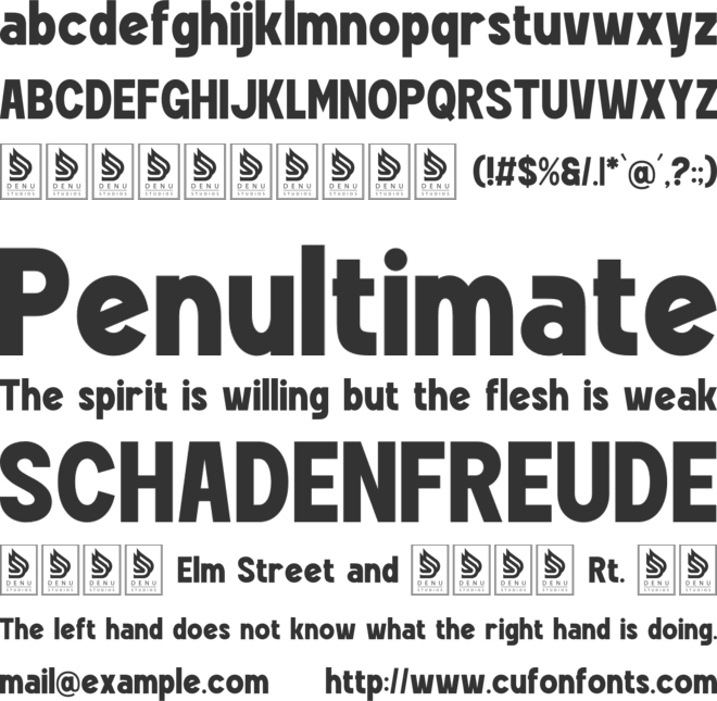 Prism Tropic font preview