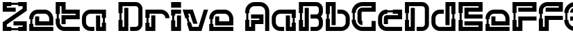 Zeta Drive font