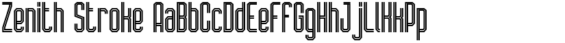 Zenith Stroke font