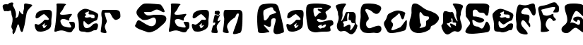 Water Stain font