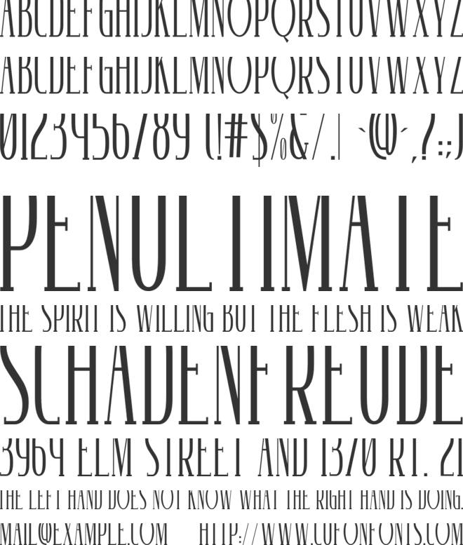 Solehote font preview