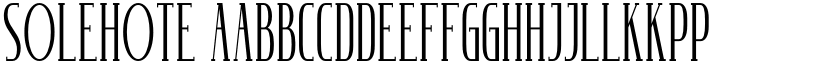 Solehote font