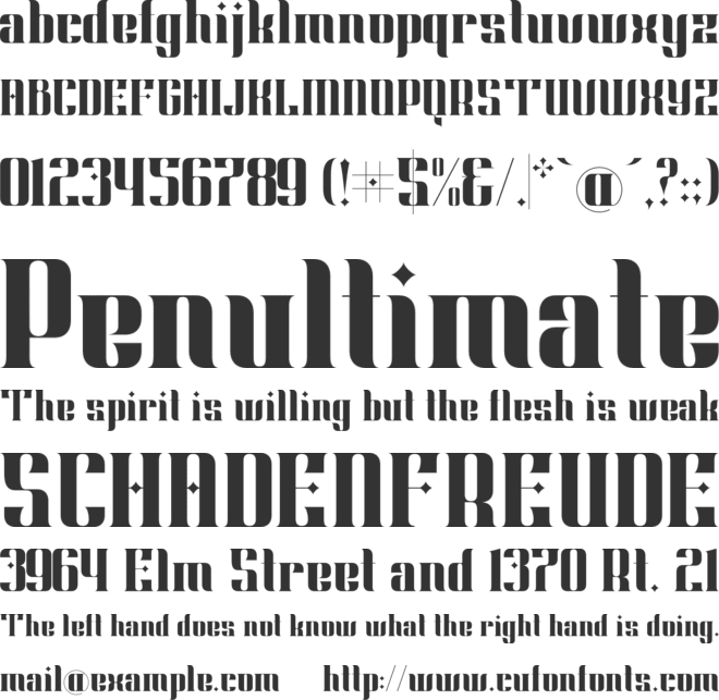 Slovakie font preview