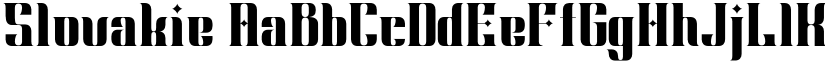 Slovakie font