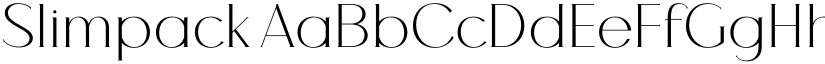 Slimpack font
