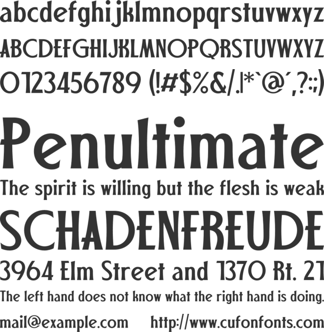 Shivers font preview