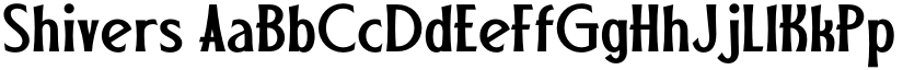 Shivers font