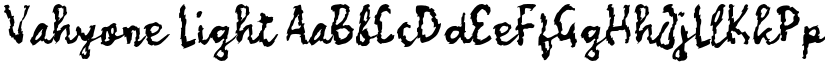 Vahyone Light font