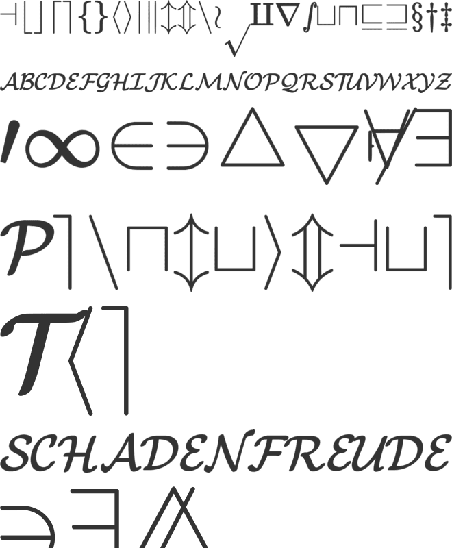 jsMath-cmsy10 font preview