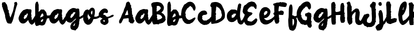 Vabagos font