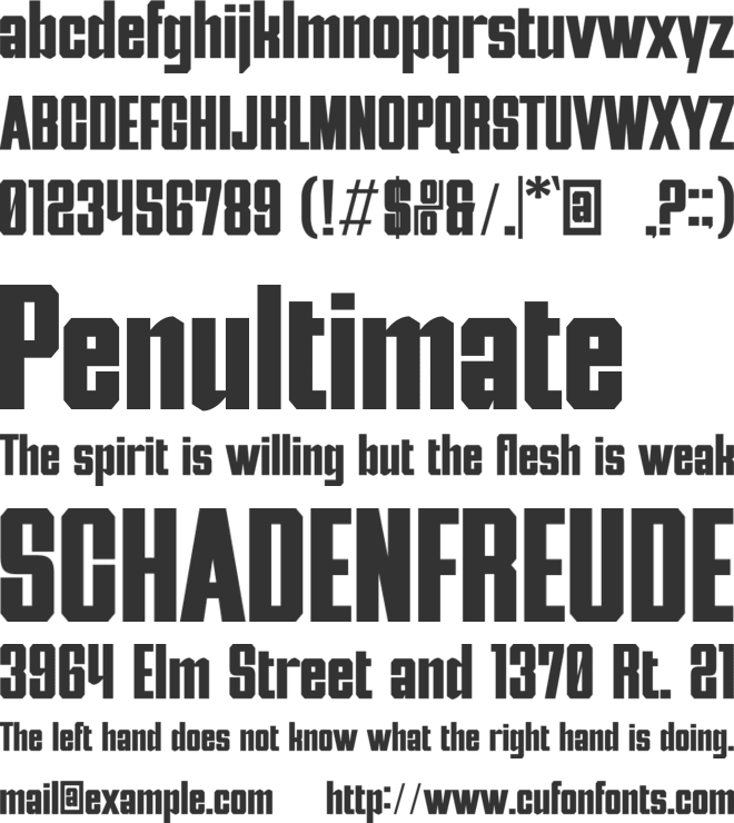 Sandika font preview