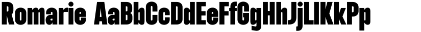 Romarie font