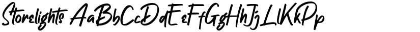 Storelights font