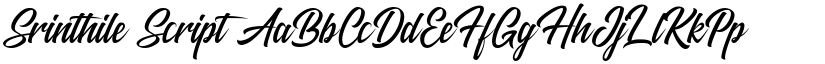 Srinthile Script font download