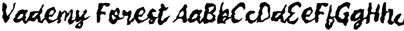 Vademy Forest font
