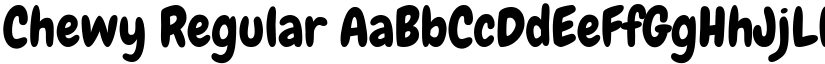 Chewy Regular font