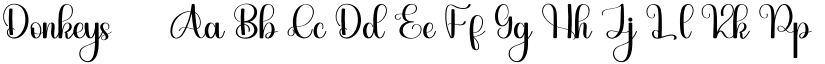 Donkeys font