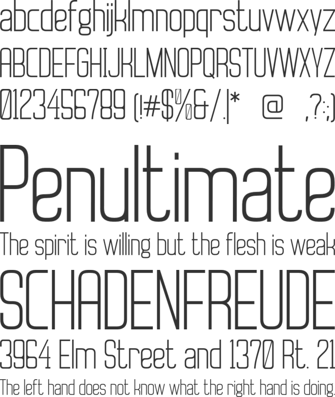 Mayhem font preview
