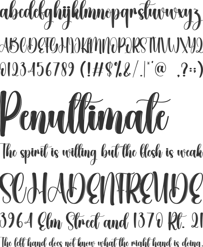 Santa Bright font preview