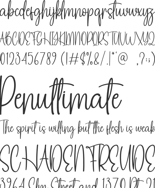 Beach Christmas font preview