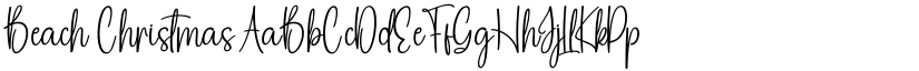 Beach Christmas font