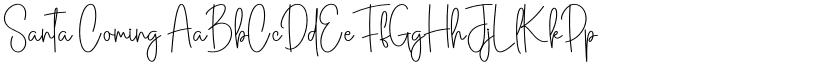 Santa Coming font