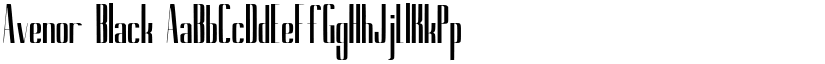 Avenor Black font