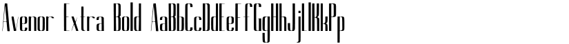 Avenor Extra Bold font