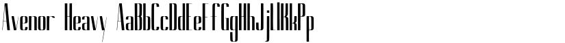 Avenor Heavy font