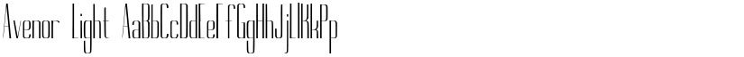 Avenor Light font