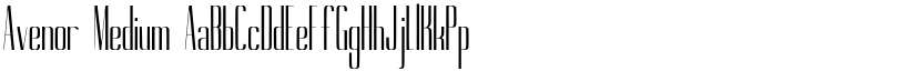 Avenor Medium font
