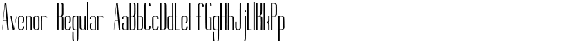 Avenor Regular font