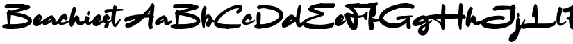 Beachiest font