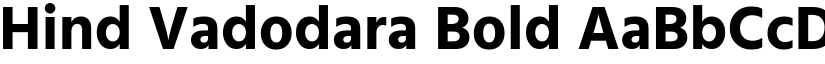 Hind Vadodara Bold font
