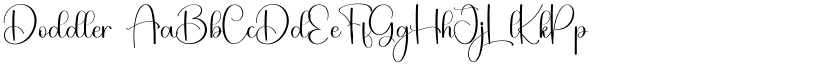 Doddler font