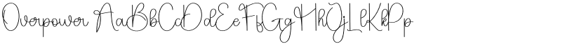Overpower font