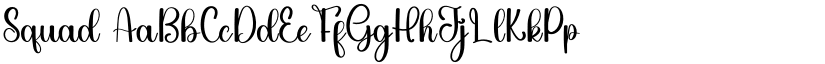 Squad font