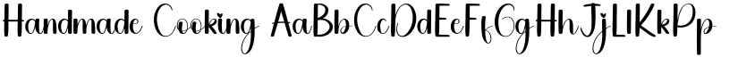Handmade Cooking font