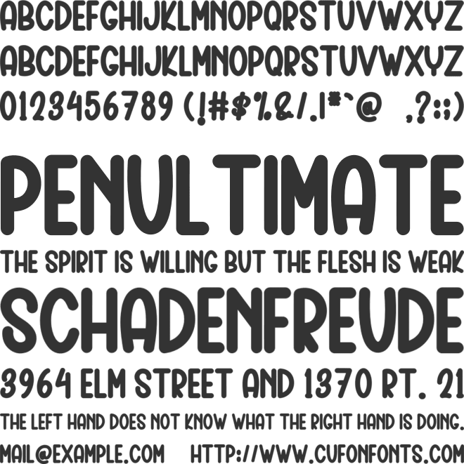 WInter Atmosphere font preview