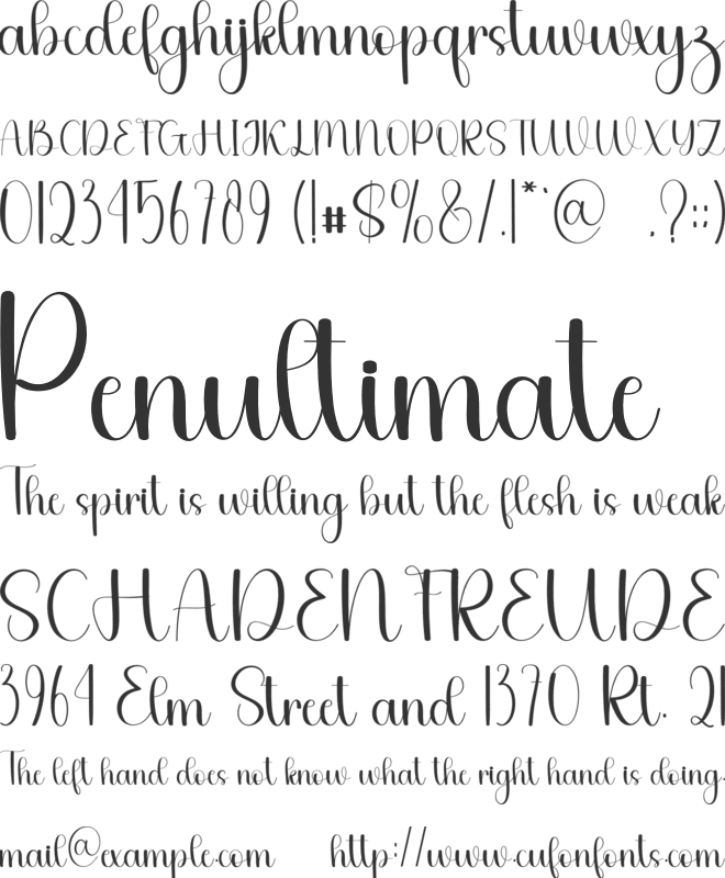 Winter Valentine font preview