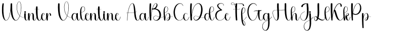 Winter Valentine font