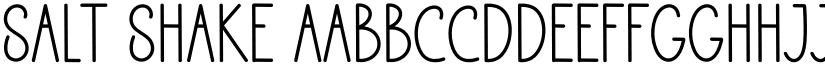 Salt Shake font