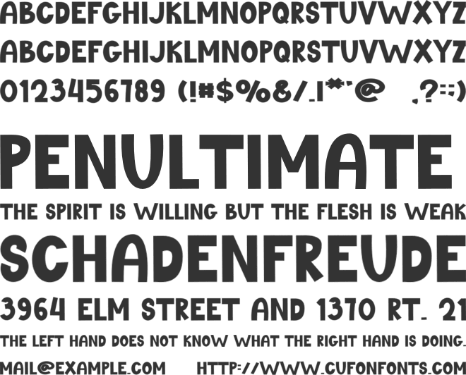 Last Winter font preview