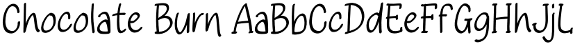 Chocolate Burn font