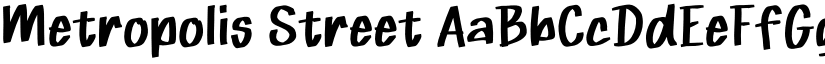 Metropolis Street font