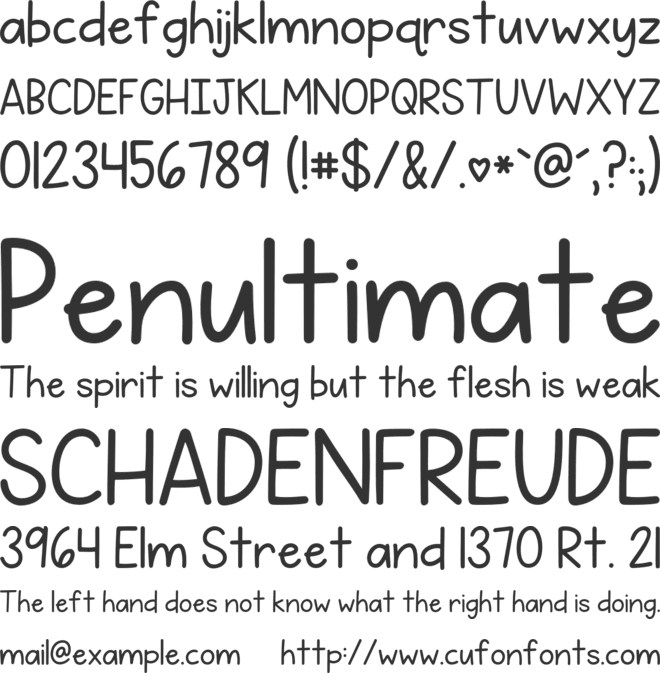 KG Simply the Best font preview