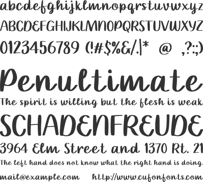 Fantasi Colour font preview