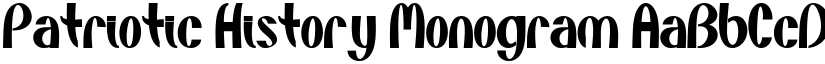 Patriotic History Monogram font